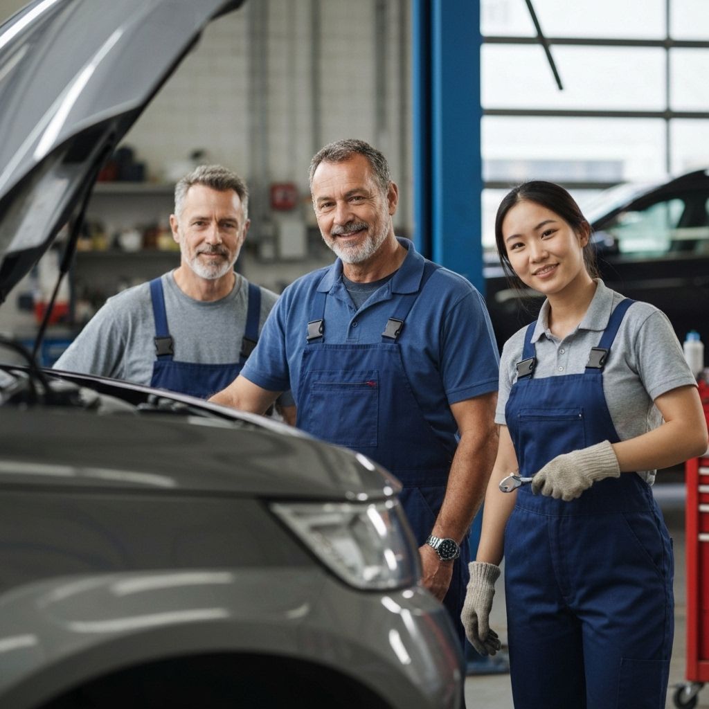 L'équipe du garage Auto Reparis